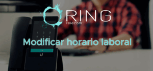 Modificar horario laboral